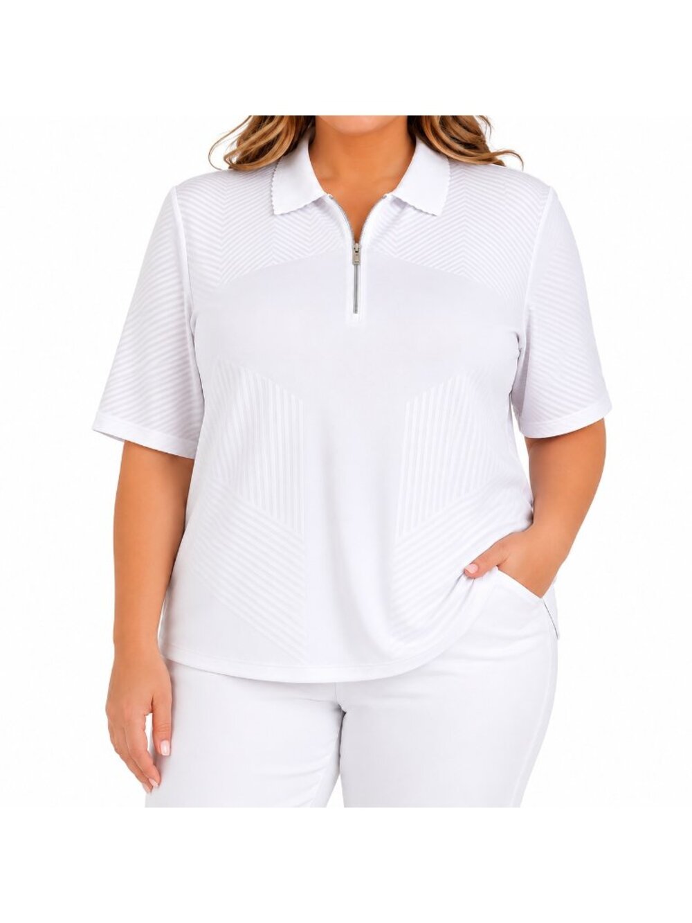 NEW Nivo White Performance Golf Polo Top - XXL